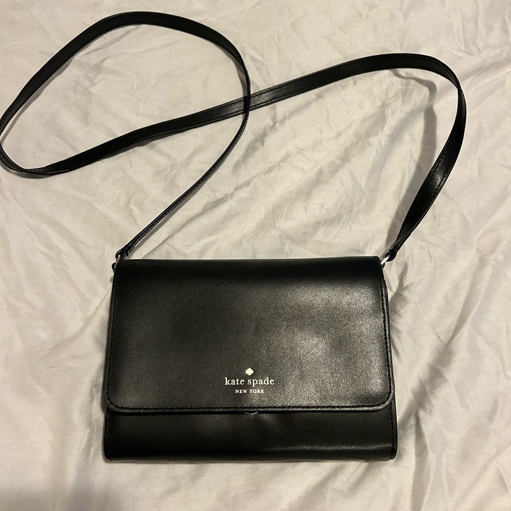 Kate Spade Sleek Black Crossbody Bag